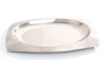 Stainless Steel Collared oval tray