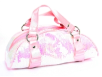 Sequin Evening Bag. Top Zipper Closing.