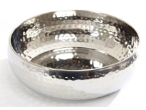 Hammered Stainless Steel Moroccan Dish Bowl