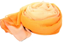 Yellow ombre 100% polyester scarf which is soft & lively to use all year around in summers as well as cool weather to add style to your outfit. Very wide in size to use as a shawl too. Imported.