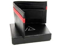 Bi-Fold Synthetic Leather Wallet with Black Box