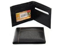 Faux Leather bi-fold men wallet