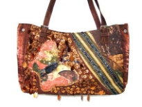 Rayon Fabric Sequin Handbag