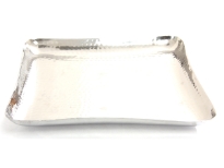 Hammered Stainless Steel Square Tray