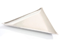 Hammered Stainless Steel Triangular Tray