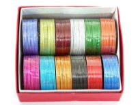 Assorted Colors Plastic Bangles<BR> Sold Per Box containing 12 dozens
